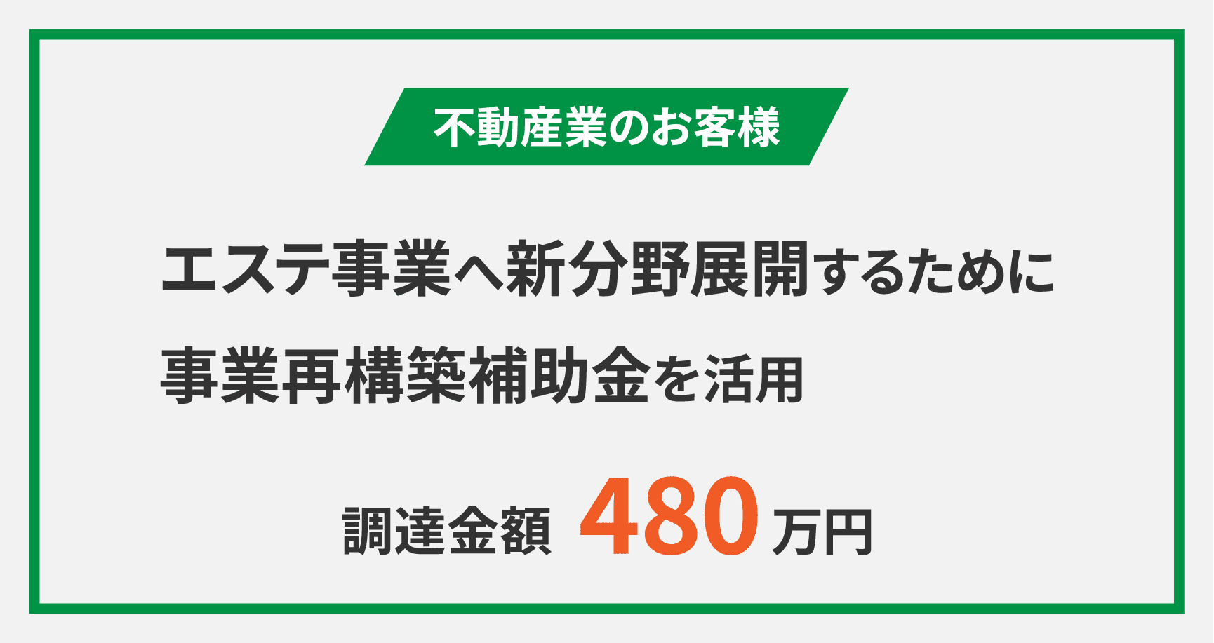 事業再構築事例紹介 不動産事業からエステ事業